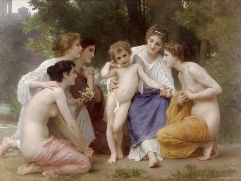 1825-William-Adolphe Bouguereau - Ammirazione, 1897 - San Antonio Museum of Art